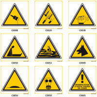 Panneaux de DANGER et d'AVERTISSEMENT - C0050 - 250 x 250 mm
