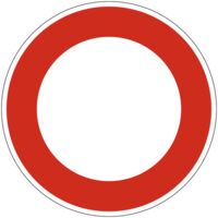 Panneau Interdiction Autre Interdiction Texte Personnalisé B19 – 650 mm – Signalisation Ronde Sécurité Routière – Modèle Bretagne – Aluminium Rétro-réfléchissant NF