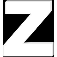 Lettre Décorative Plexiglass Blanc.- z minuscule - 20 cm