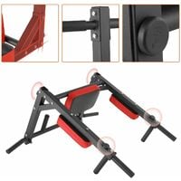 GIZCAM Chin Up Bar 2in1 Pull Up Bar Wall Mounted Dip Station Chin Up Bars Fitness