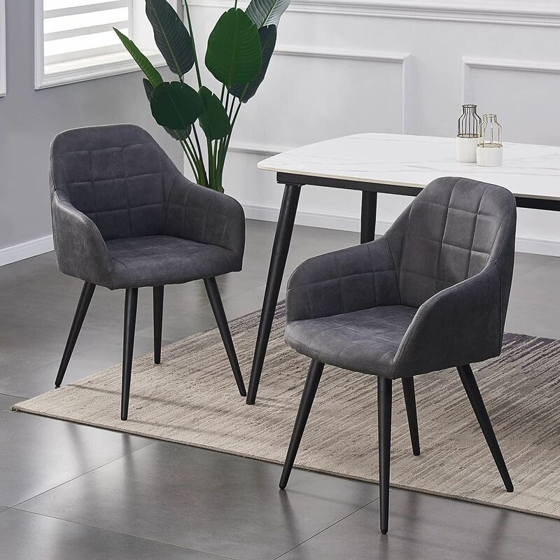 suede effect dining chairs