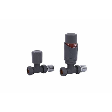 Different radiator valves - Straight, angled and corner