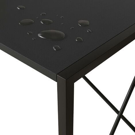 mcc direct Folding Desk Workstation Foldable Computer Desk for Office Home Study Writing Table No Assembly Miami (Black, 80cm)