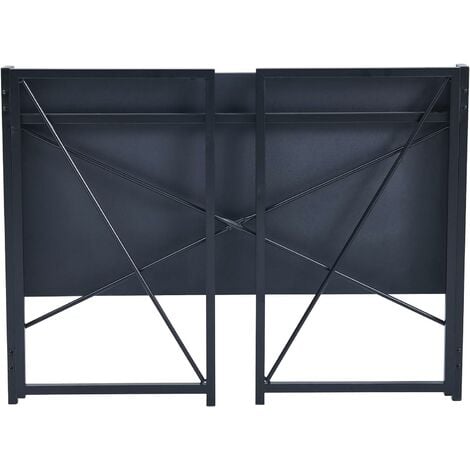 mcc direct Folding Desk Workstation Foldable Computer Desk for Office Home Study Writing Table No Assembly Miami (Black, 80cm)