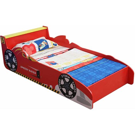 MCC® Toddler Bed Cars Speed Kids Junior Bed with Luxury Foam Mattress Made  in UK