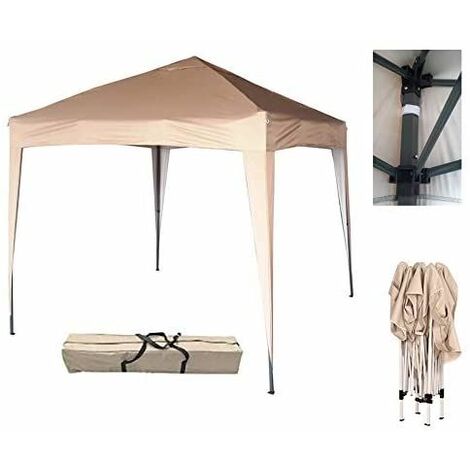 Mcc 2x2m Pop-up Gazebo Waterproof Outdoor Garden Marquee Canopy NS BEIGE
