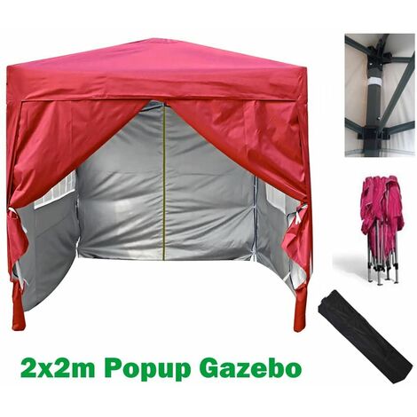 MCC Direct 2X2 Pop up Beige Gazebo with Sides