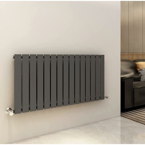 600 x 1020mm Single Designer Flat Panel Central Heating Radiator ANTHRACITE