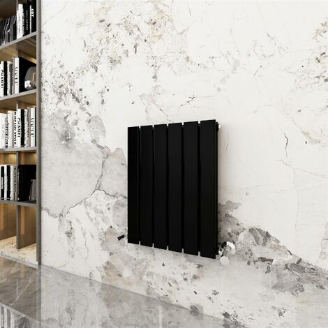 600 x 408mm Double Designer Flat Panel Central Heating Radiator MATT BLACK