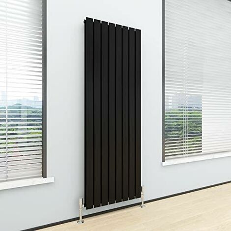 1800 x 544mm Double Designer Flat Panel Central Heating Radiator MATT BLACK (1/5)