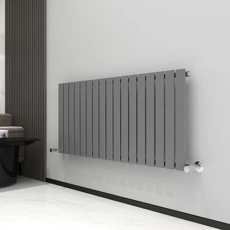 600 x 1156mm Single Designer Flat Panel Central Heating Radiator ANTHRACITE