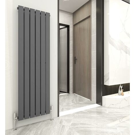 1600 x 408mm Single Designer Flat Panel Central Heating Radiator ANTHRACITE (1/5)