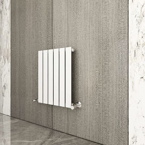 600 x 408mm Single Designer Flat Panel Central Heating Radiator WHITE