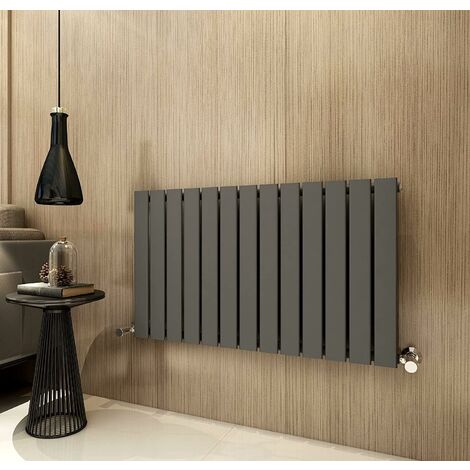 600 x 884mm Single Designer Flat Panel Central Heating Radiator ANTHRACITE