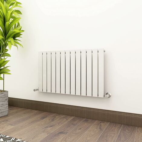 600 x 884mm Single Designer Flat Panel Central Heating Radiator WHITE (1/5)