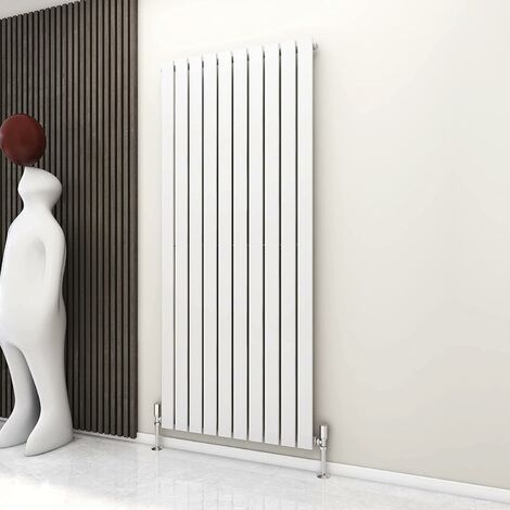 1800 x 680mm Single Designer Flat Panel Central Heating Radiator WHITE (1/5)