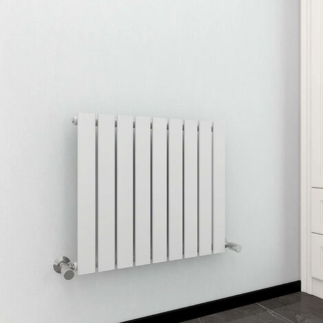 600 x 612mm Single Designer Flat Panel Central Heating Radiator WHITE