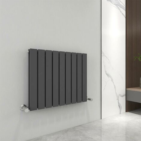 600 x 612mm Double Designer Flat Panel Central Heating Radiator ANTHRACITE
