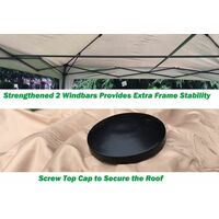 Mcc 2x2m Pop-up Gazebo Waterproof Outdoor Garden Marquee Canopy NS GREY