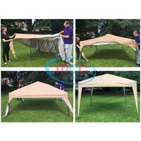 Mcc 2x2m Pop-up Gazebo Waterproof Outdoor Garden Marquee Canopy NS BLACK