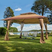 MAXIMUS Royal 4x4m Pop-up Gazebo Outdoor Patio Canopy Tent