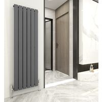 1600 x 408mm Single Designer Flat Panel Central Heating Radiator ANTHRACITE