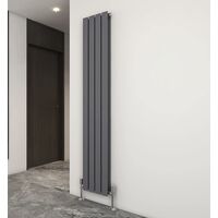 1800 x 272mm Double Designer Flat Panel Central Heating Radiator ANTHRACITE