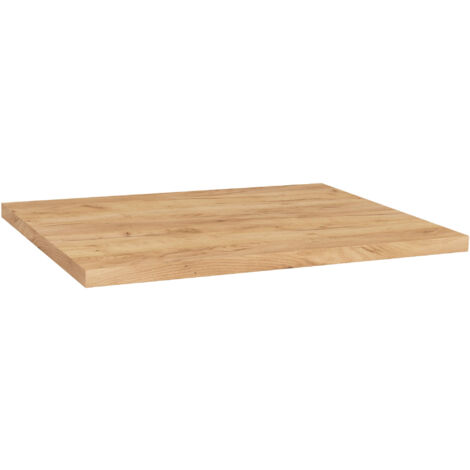 Akord – Plan de travail cuisine chêne craft 80x60x3,2 cm – Panneau stratifié résistant à l'humidité – Finition mate pour nettoyage facile