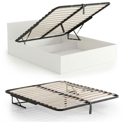Cadres a Lattes Metallique avec Verins a Gaz pour Lit 28 lattes divisées 160x200 cm (1/5)