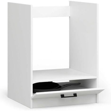 Armoires de cuisine basse AKORD S60 à four OLIWIA Blanc 60 cm 1 porte couleur Blanc 1 étagère 60x55x82 cm