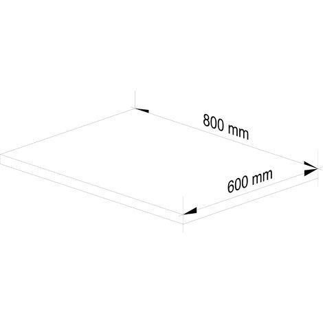 Plan de travail pour la cuisine basse AKORD S80 OLIWIA Chêne Sonoma 80 cm couleur Chêne Sonoma 80x60x3,2 cm