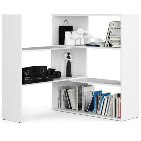 Étagère mobile AKORD TWIST Blanche 173,6 cm 3 étagères 173,6x30x109,3 cm (1/5)
