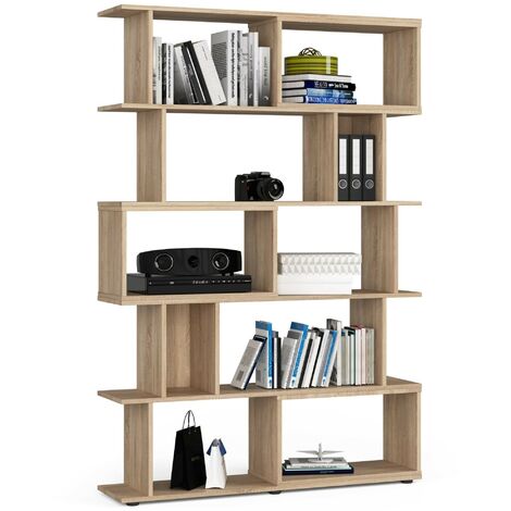 Étagère AKORD FIX Chêne Sonoma 120 cm façade Chêne Sonoma 10 étagères 120x28,4x177 cm (1/5)