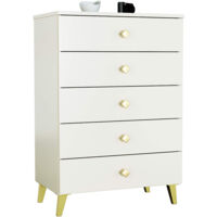 Commode AKORD MOBI Cachmire 60 cm 5 tiroirs 60x37x89 cm
