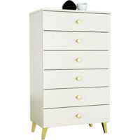 Commode AKORD MOBI Cachmire 60 cm 6 tiroirs 60x37x104 cm