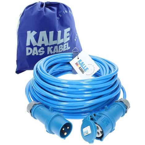 Kalle Verlängerungskabel CEE 230V 16A 2,5mm² Extreme Blau IP44 20 Meter