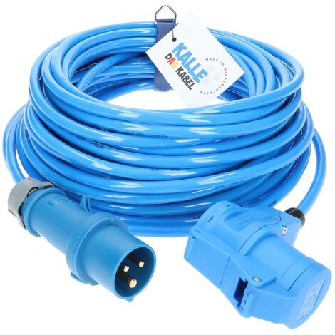 Kalle Verlängerungskabel CEE 230V 16A 2,5mm²  Winkel Extreme Blau IP44 5 Meter