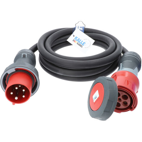 Kalle Verlängerungskabel CEE 400V 63A 10,0 mm² IP67 15 Meter