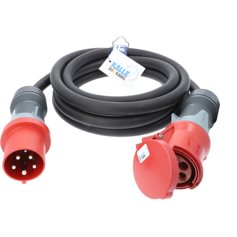 Kalle Verlängerungskabel CEE 400V 63A 16,0 mm² IP44 20 Meter