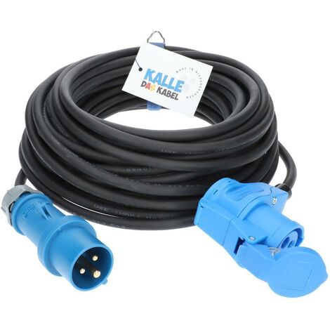 Kalle Verlängerungskabel CEE 230V 16A 2,5mm² Winkel IP44 25 Meter