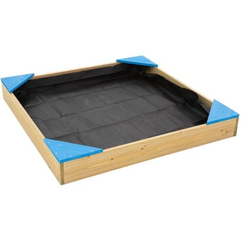 Bac à sable bois FSC® avec bâche de fond et couverture de protection