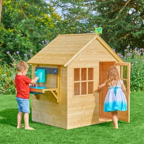Maisonnette cabane enfant REFUGE avec cuisine extérieure bois FSC®