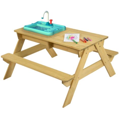 Table à rempoter pour enfant petit jardinier bois fsc® marron - bleu - noir - TP Toys
