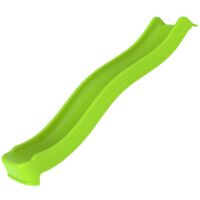 Tp Toys – Toboggan ondulé 220 cm vert – Largeur 43 cm – Hauteur 20 cm – Plastique traité anti-UV – Pour enfants dès 3 ans