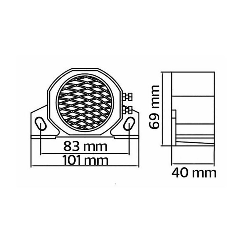 Cicalino retromarcia da 10-120V 92dB