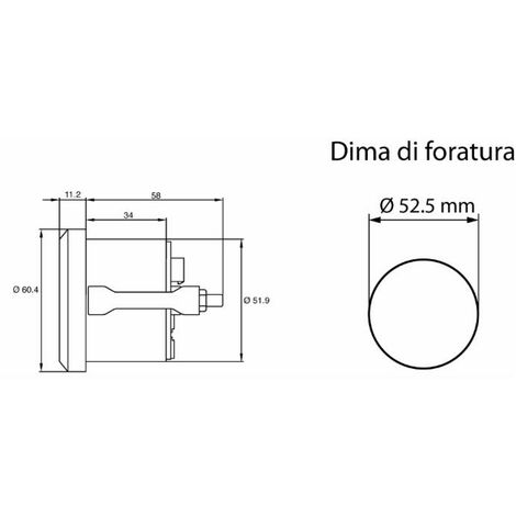 Termometro Manometro Temperatura Acqua 24v Universale Autocarro