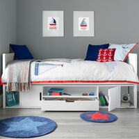 Vancouver Cabin Bed Frame Only - White - White