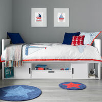 Vancouver Cabin Bed Frame Only - White - White