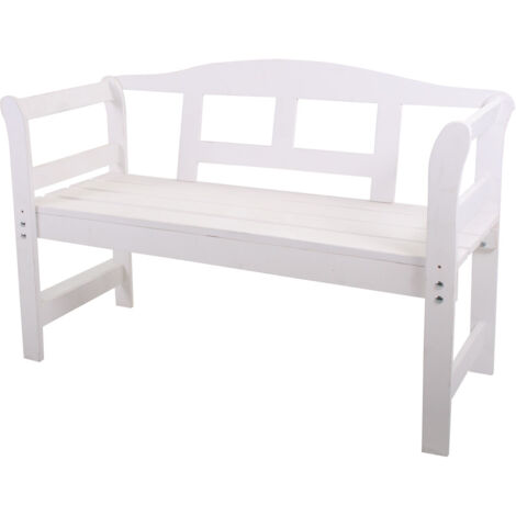 Banco de jardín SenS-Line Friesen - Madera - Blanco (1/5)