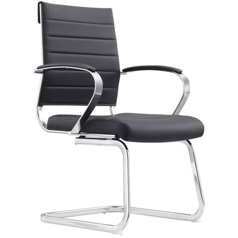 Silla de comedor / conferencia de diseño Cádiz - Negro (1/5)
